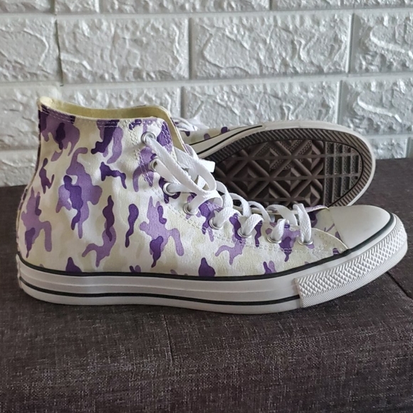 Purple camo Hi Tops
